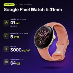 Google Pixel Watch 5 41mm Dorado NFC - características