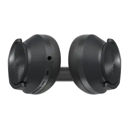 Auscultadores de Banda Technics Cancelamento de Ruído Bluetooth 50h ANC Preto EAH-A800, vista frontal dobrado: almofadas