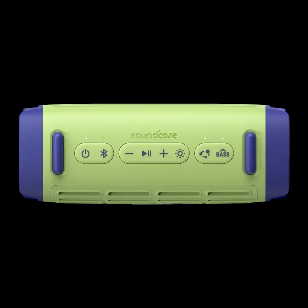 Altavoz portátil Anker Soundcore Boom 3i 50W 16h Bluetooth 5.3 Verde, vista frontal: panel de control con botones