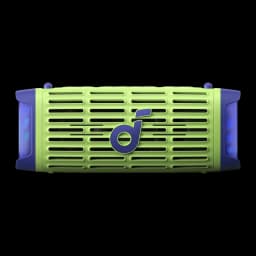 Altavoz portátil Anker Soundcore Boom 3i 50W 16h Bluetooth 5.3 Verde, vista frontal: rejilla verde con logo Soundcore azul