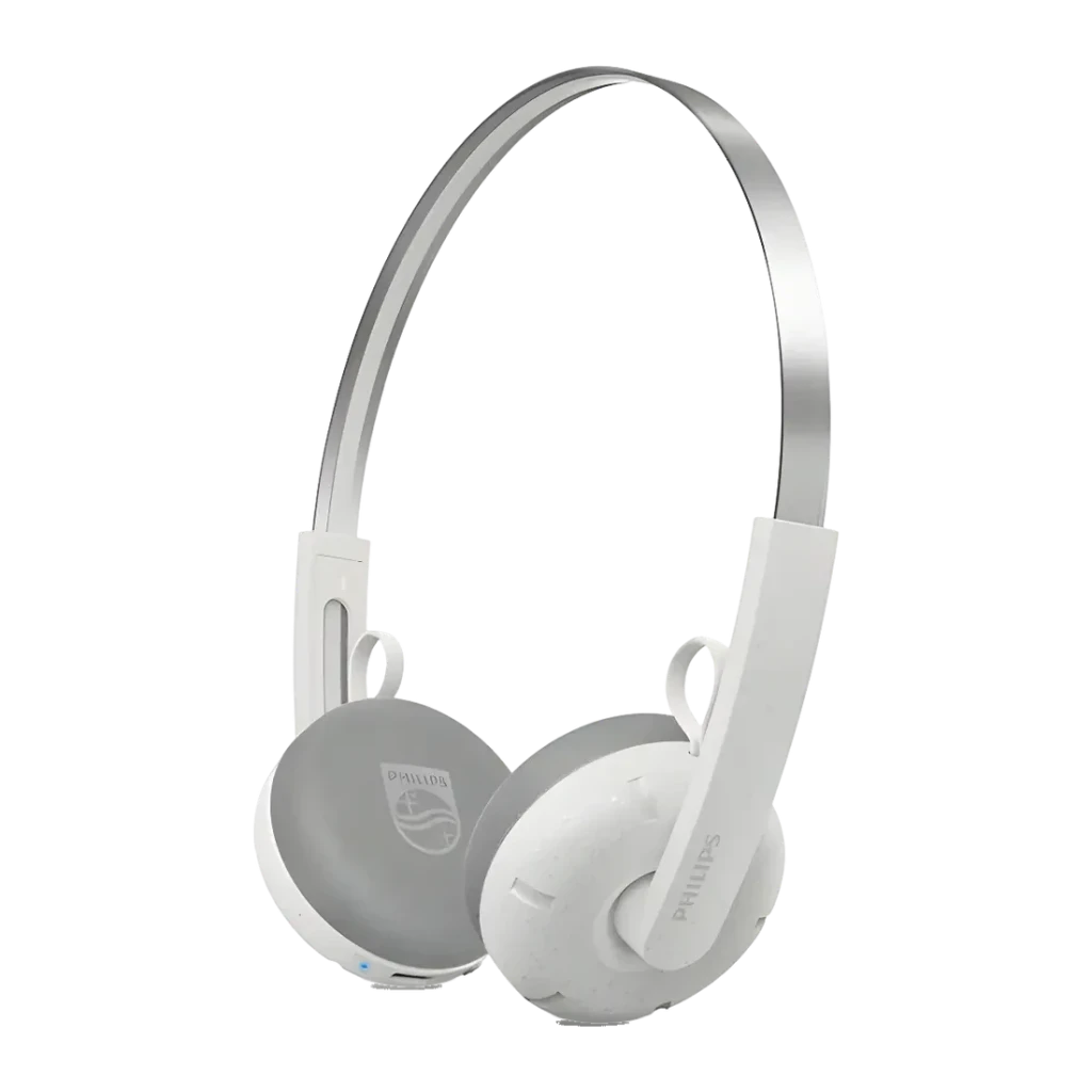 Auriculares de diadema inalámbricos Philips TAH2000 Bluetooth 5.4 blancos con micrófono integrado para llamadas y música