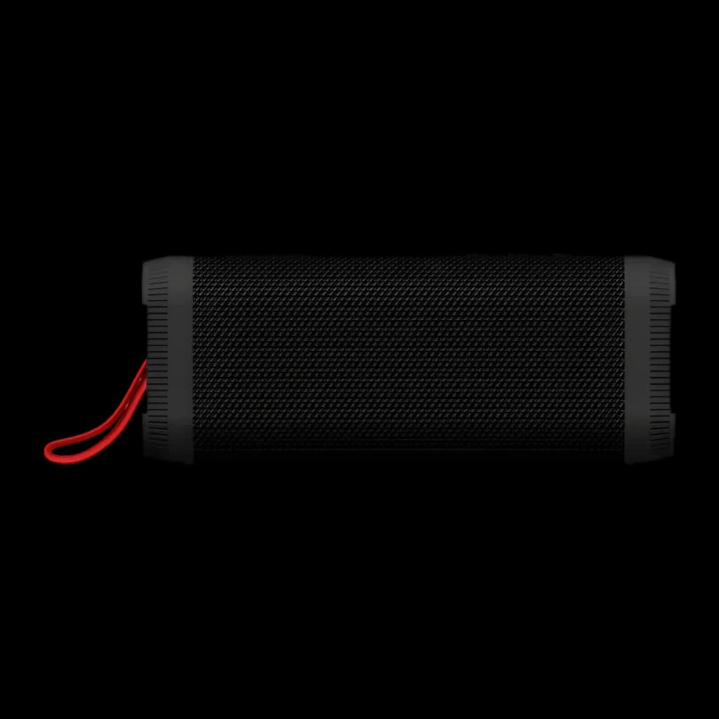 Altavoz Philips TAS5000EB/00 IP67 35W 24h Bluetooth 5.4, vista lateral: rejilla negra y cordón rojo