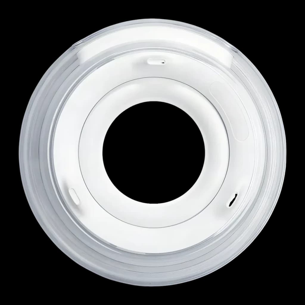 Altavoces Harman/Kardon SoundSticks 5 2.1 Subwoofer 5.25 pulgadas 190W Blanco, vista superior: carcasa circular transparente