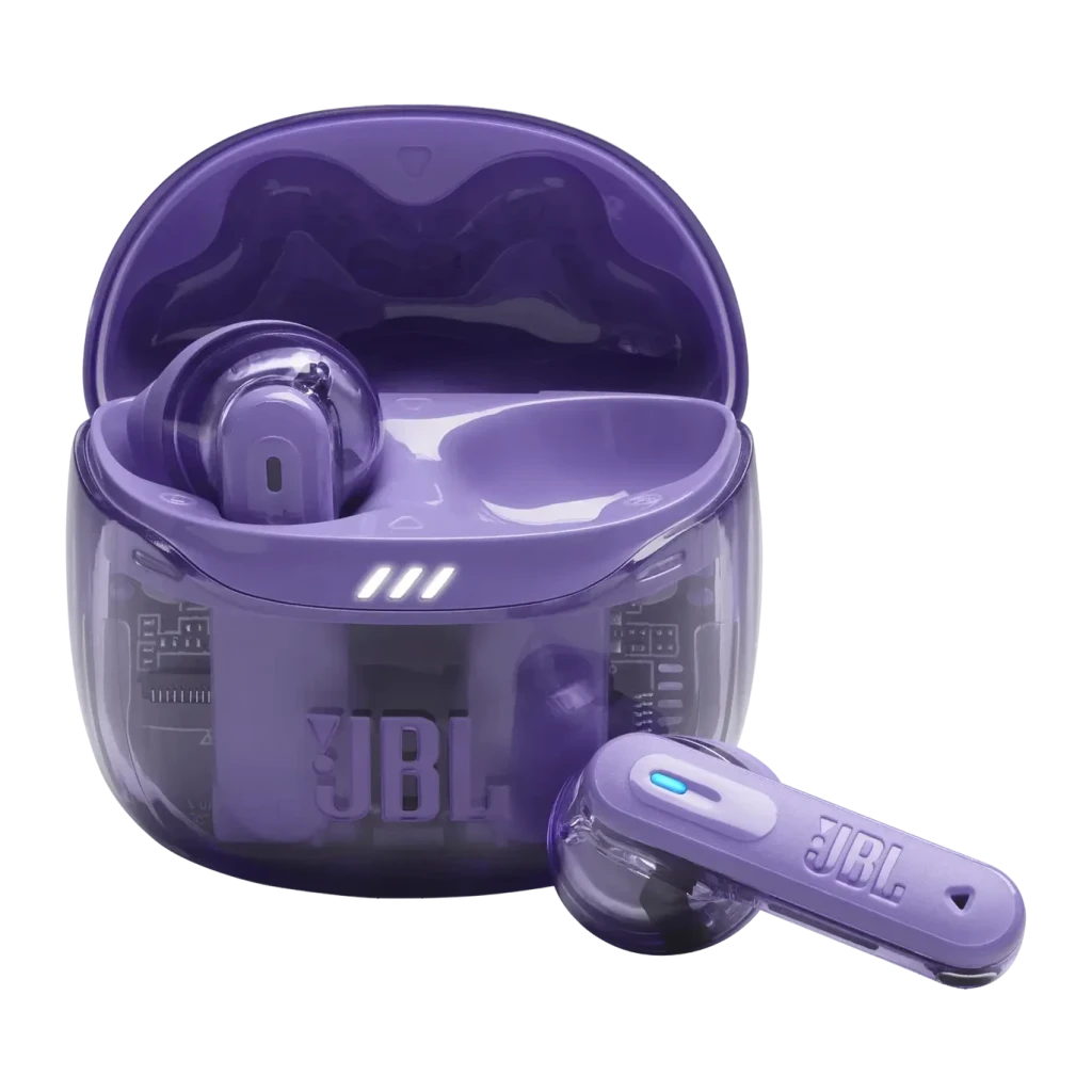 Auriculares true wireless JBL Tune Flex 2 Ghost Edition Malva