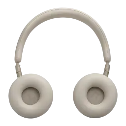 Auriculares de diadema JBL Live 680NC Cancelación de Ruido Adaptativa Champán, vista frontal: almohadillas circulares y arco