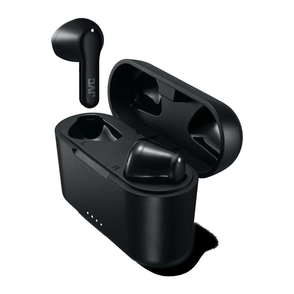 Auriculares JVC HA-A3T True Wireless con Bluetooth 5.1 y Estuche de Carga Negro