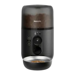 Comedouro automático Philips 4,5L Preto Câmara Full HD PAW5320/02, vista frontal: reservatório transparente com ração