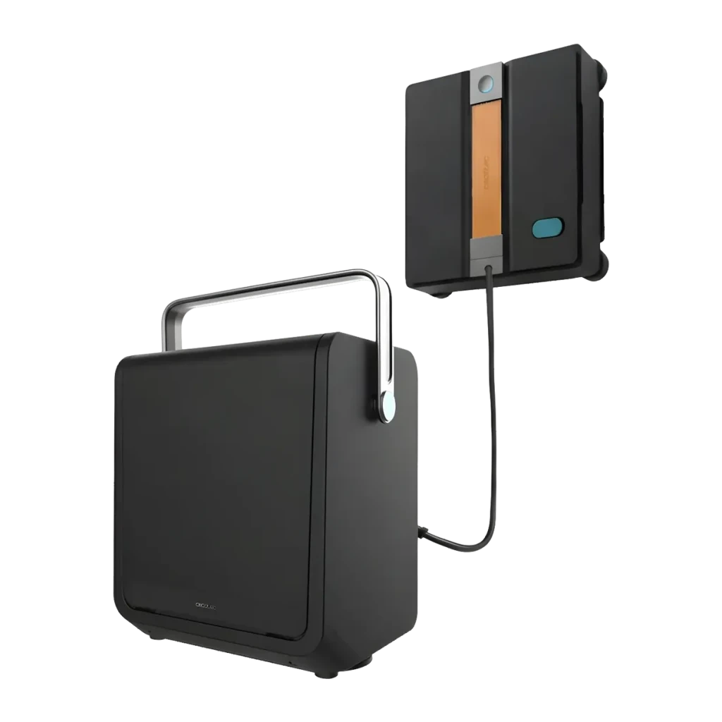 Robot limpiacristales Cecotec Conga Windroid W100 Station Negro