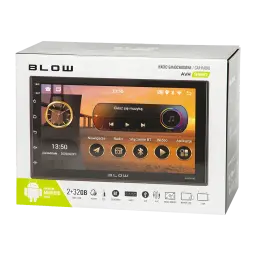 Auto-rádio Blow Preto Android Auto 7 polegadas Tátil AVH-9930, caixa: embalagem frontal com ecrã tátil e logótipo Android