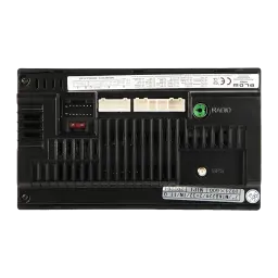 Auto-rádio Blow Preto Android Auto 7 polegadas Tátil AVH-9930, vista traseira: conectores ISO, antenas GPS e rádio, etiqueta