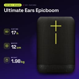 Altavoz portátil Ultimate Ears Epicboom IP67 17h Bluetooth Negro - características