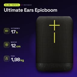 Altavoz portátil Ultimate Ears Epicboom IP67 17h Bluetooth Negro - características