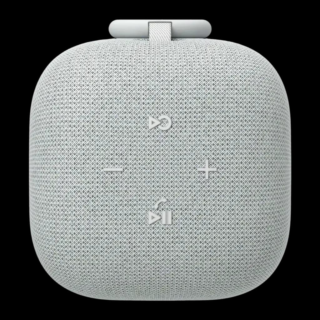 Enceinte portable Sony SRS-LS1 25h Bluetooth Gris Clair, face avant: tissu texturé avec boutons de volume et lecture intégrés