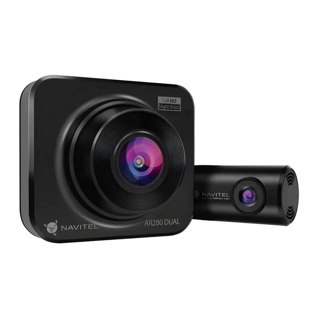 Navitel Negro Dashcam Ar280 Dual 2Ch Full Hd 1080P Visión Nocturna