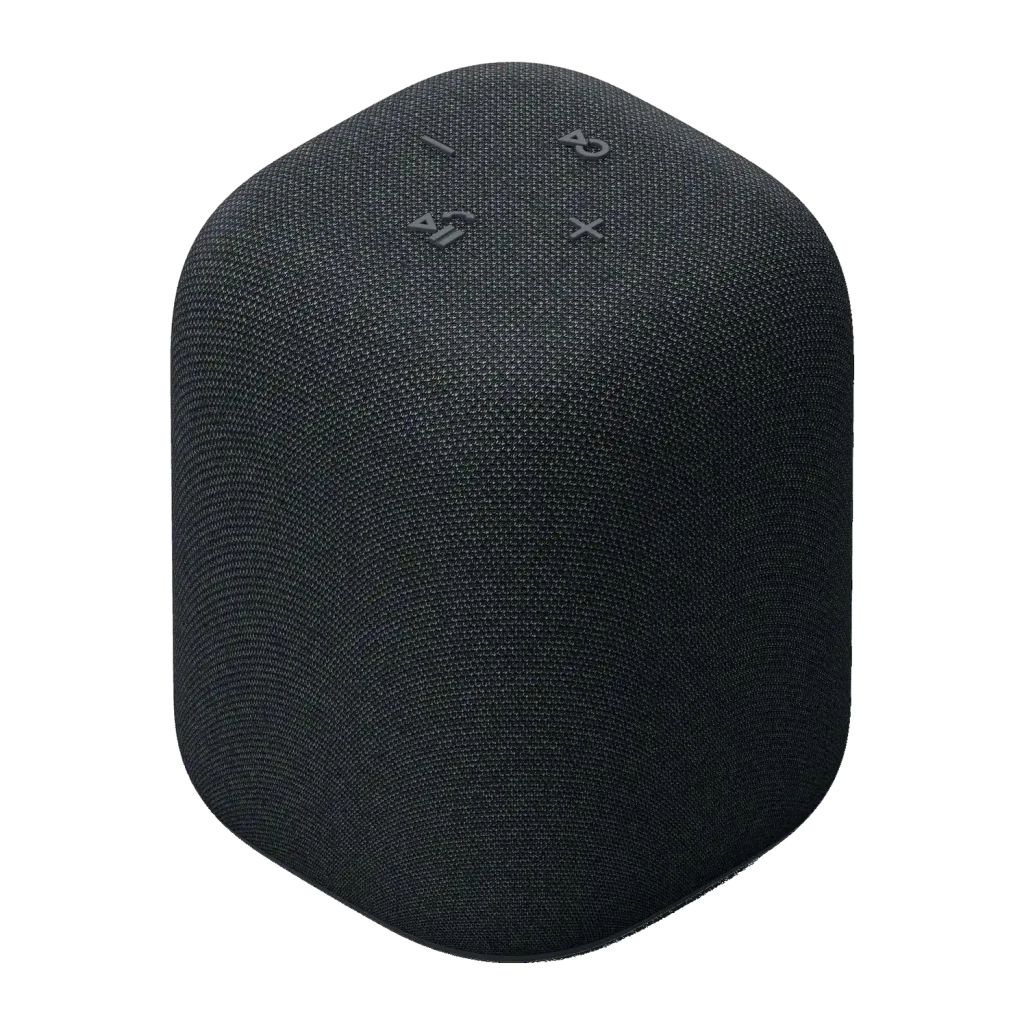 Coluna portátil Bluetooth Sony LinkBuds Speaker SRS-LS1 0,3W 25h Preto, vista superior: ícones de controlo tátil