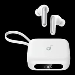 Auriculares true wireless Anker Soundcore P41i Cancelación de Ruido Adaptativa Blanco, vista frontal: earbuds flotando