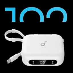 Auriculares true wireless Anker Soundcore P41i Cancelación de Ruido Adaptativa Blanco, estuche frontal: caja de carga blanca