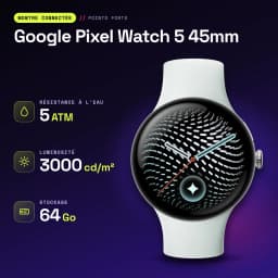 Google Pixel Watch 5 45mm Plata NFC - características