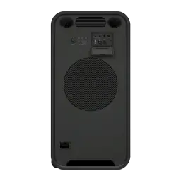 Enceinte de soirée Sony ULT Tower Max 2150W Bluetooth 5.3 Noir SRS-ULT3000, vue arrière: woofer circulaire, panneau