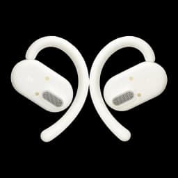 Écouteurs open-ear Anker Soundcore V20i Bluetooth Blanc, détail: les deux écouteurs face à face avec grilles de haut-parleur