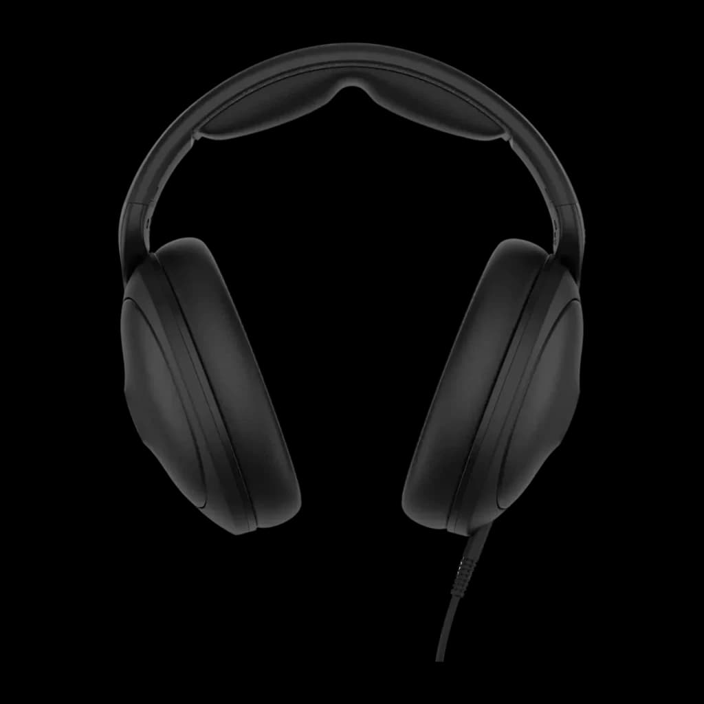 Auriculares Sennheiser HD 620S Diadema Over-ear Cable Jack 3,5mm 150Ω Negro, detalle: vista frontal, almohadillas over-ear