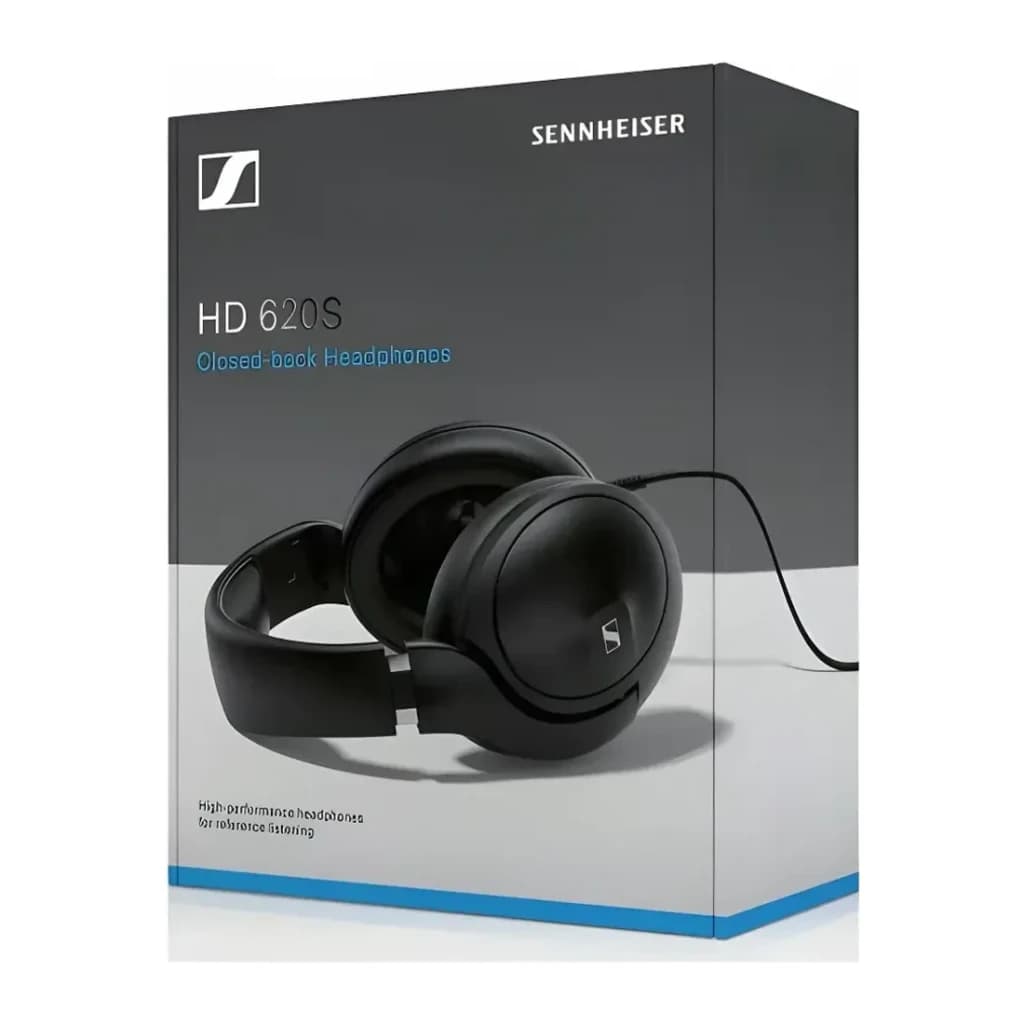 Auriculares Sennheiser HD 620S Diadema Over-ear Cable Jack 3,5mm 150Ω Negro, contenido de la caja: caja oficial