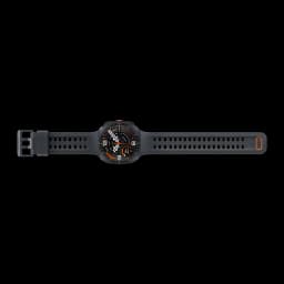 Samsung Galaxy Watch Ultra 2 47mm LTE Negro GPS Dual Frequency, vista cenital: correa negra perforada extendida con detalle