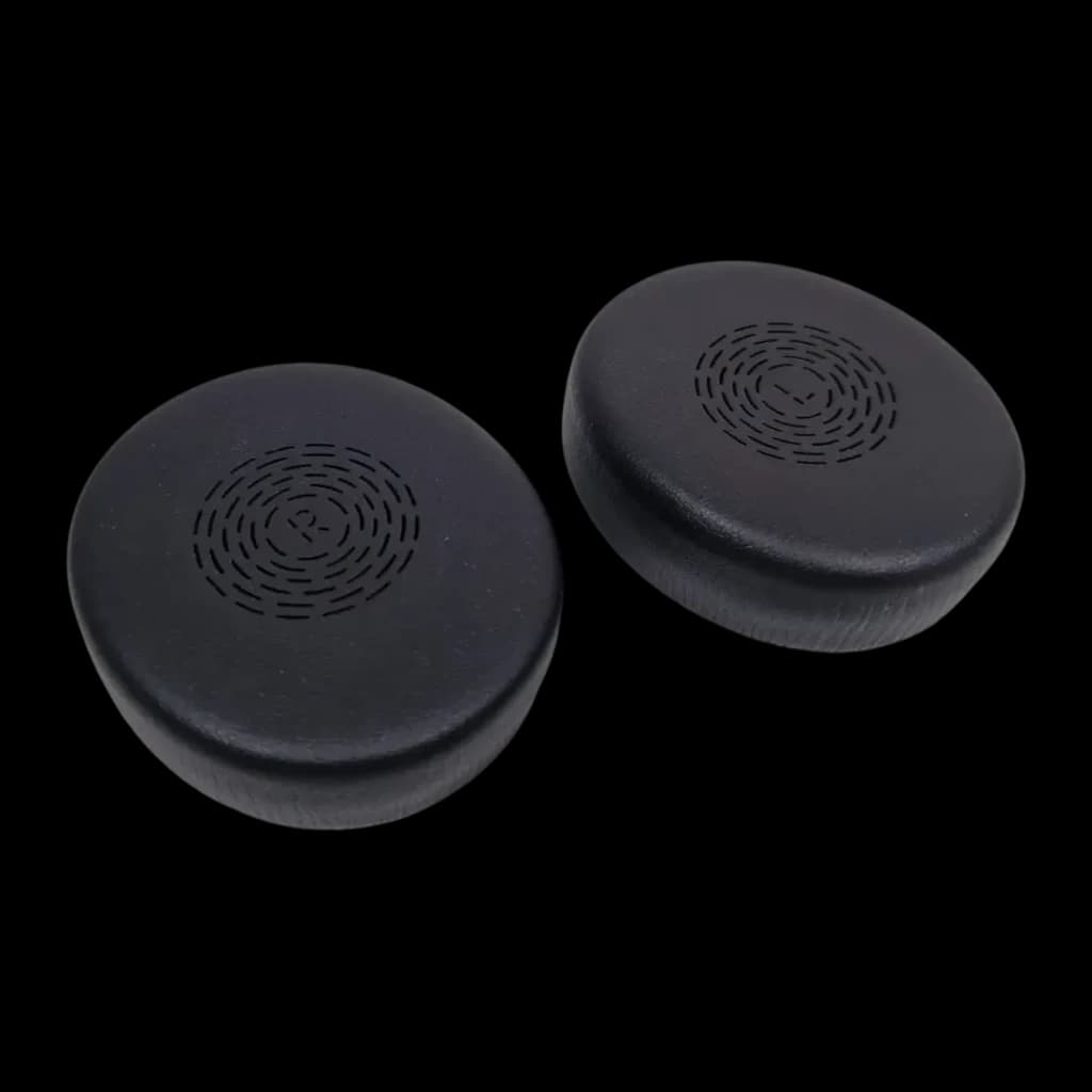 Coussinets Jabra Evolve2 50/55 Pack 2 pcs. Cuir synthétique, détail: paire noire avec marquages R et L en relief et motif