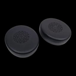 Coussinets Jabra Evolve2 50/55 Pack 2 pcs. Cuir synthétique, détail: paire noire avec marquages R et L en relief et motif