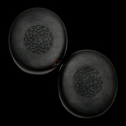 Coussinets Jabra Evolve2 50/55 Pack 2 pcs. Cuir synthétique, détail: texture cuir noir avec marquages L et R sur grille