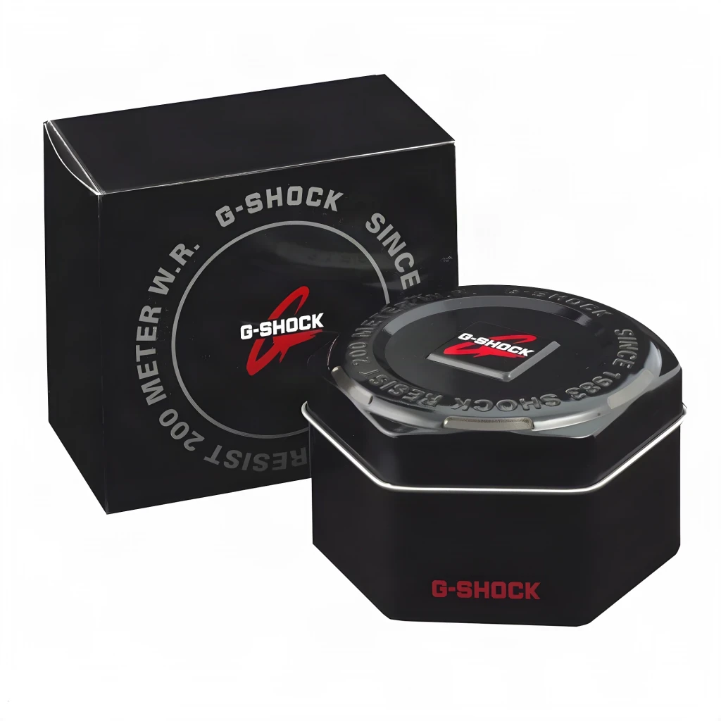 Casio G-Shock GBA-800-1AER Preto Bluetooth Smart Bateria 2 Anos 20ATM, conteúdo da caixa: lata metálica octogonal preta