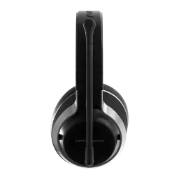 Casque Gaming Turtle Beach Stealth Pro Sans Fil Microphone Amovible, vue latérale: micro-perche déployé, coque noire