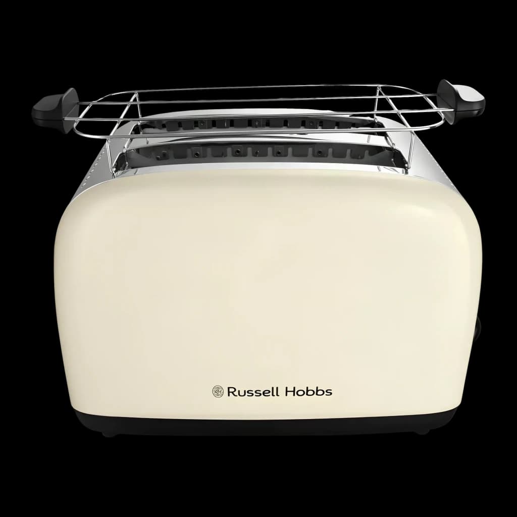 Grille-pain Russell Hobbs Colours Plus 1600W 2 Fentes Crème 26551-56, détail face: grille chauffe-viennoiseries chromée