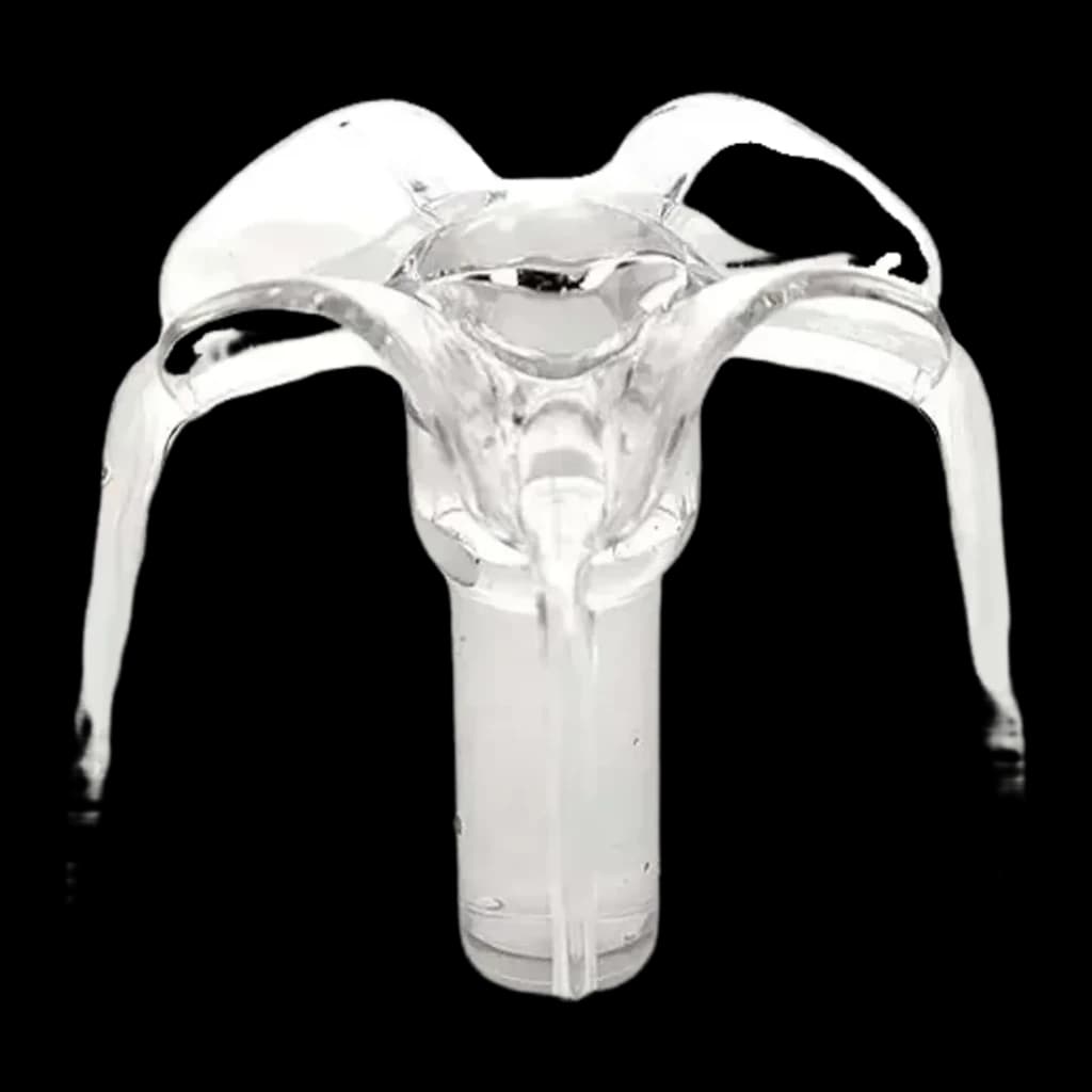 Fuente de agua Nedis 2L Blanco Filtro 4 etapas PETWF21WT, detalle: difusor de agua transparente con brazos curvos y tubo
