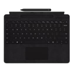 Clavier avec housse Microsoft Surface Pro Signature Keyboard avec Touchpad et Slim Pen 2 Noir, détail: vue de dessus touches