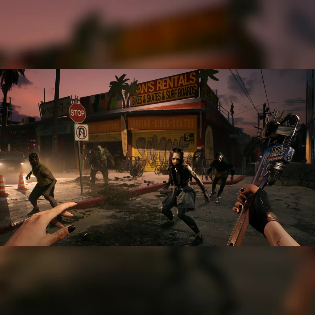 Jogo Deep Silver Dead Island 2 Day One Edition para Xbox / Series X, em uso: combate em primeira pessoa contra zumbis numa