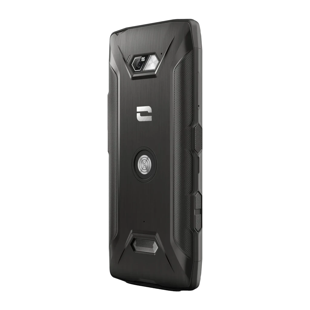 Crosscall Core-Z5 5G 6GB/128GB Preto 6,08 polegadas IPS 48MP IP68, vista traseira: módulo de câmara hexagonal, logo e botões