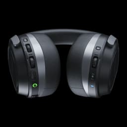 Casque Gaming Turtle Beach Stealth 700 Gen 3 Sans Fil Noir, vue de face: boutons et ports USB-C sur les deux oreillettes