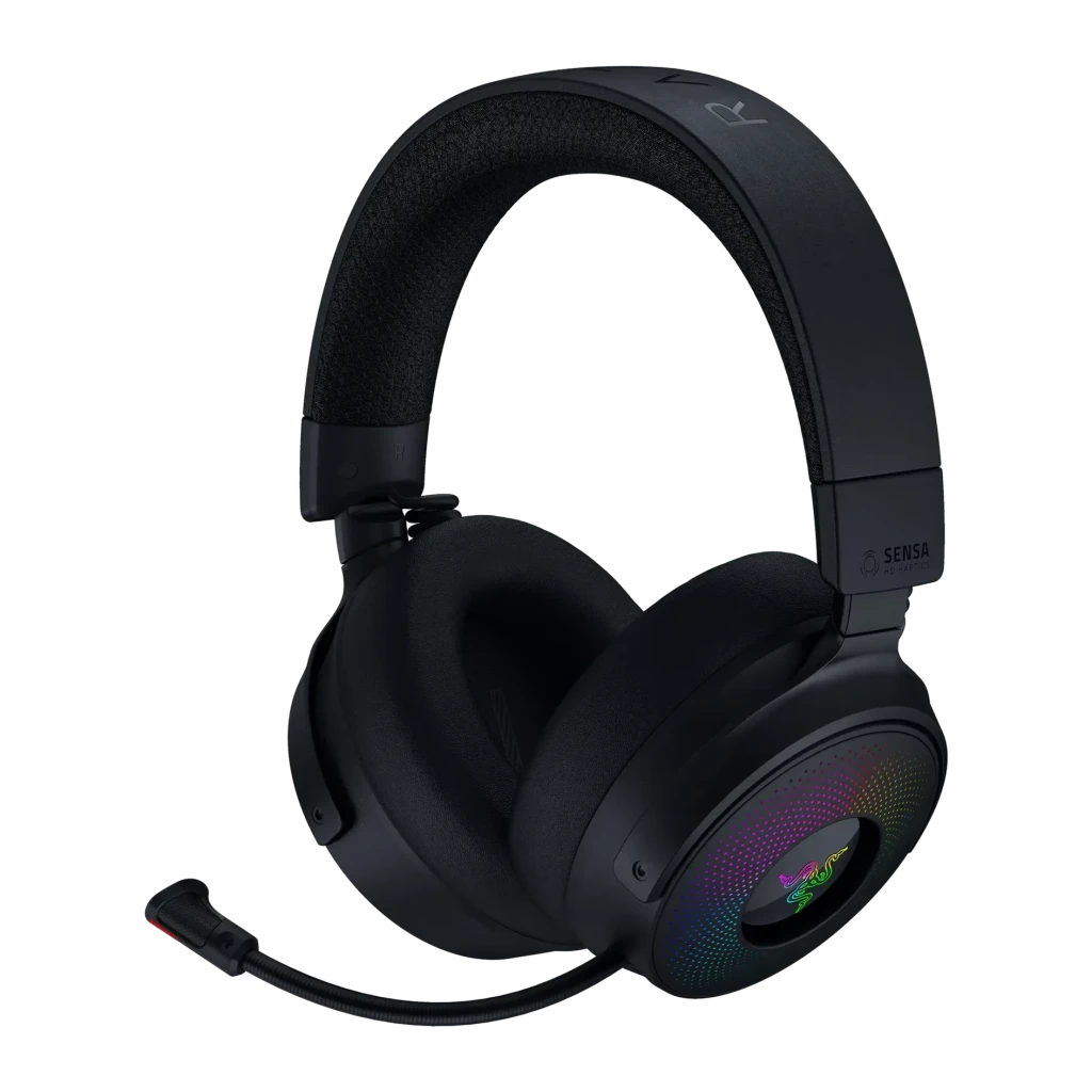 Auriculares Gaming Razer Kraken V4 Pro Inalámbricos con Micrófono Boom Retráctil y Conectividad RF 2.4 GHz