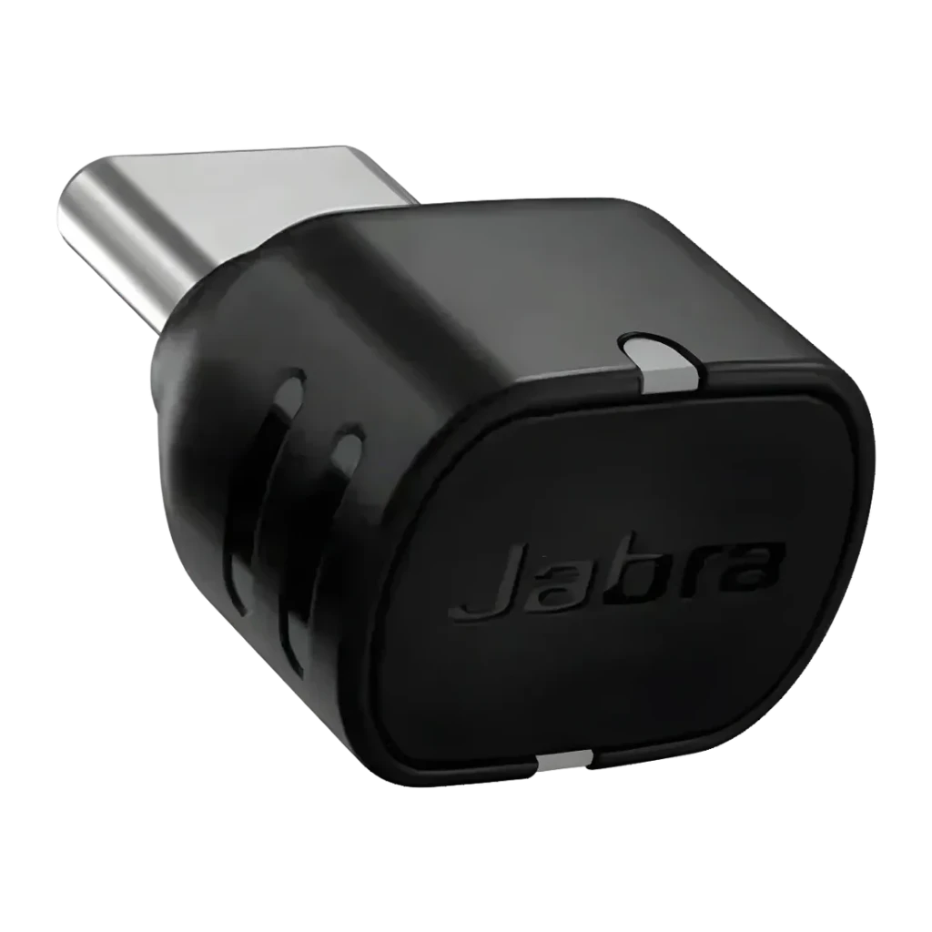 Auriculares Jabra Evolve3 85 UC Diadema Bluetooth 5.3 120h Multipunto, accesorio: adaptador USB-C negro con logo Jabra