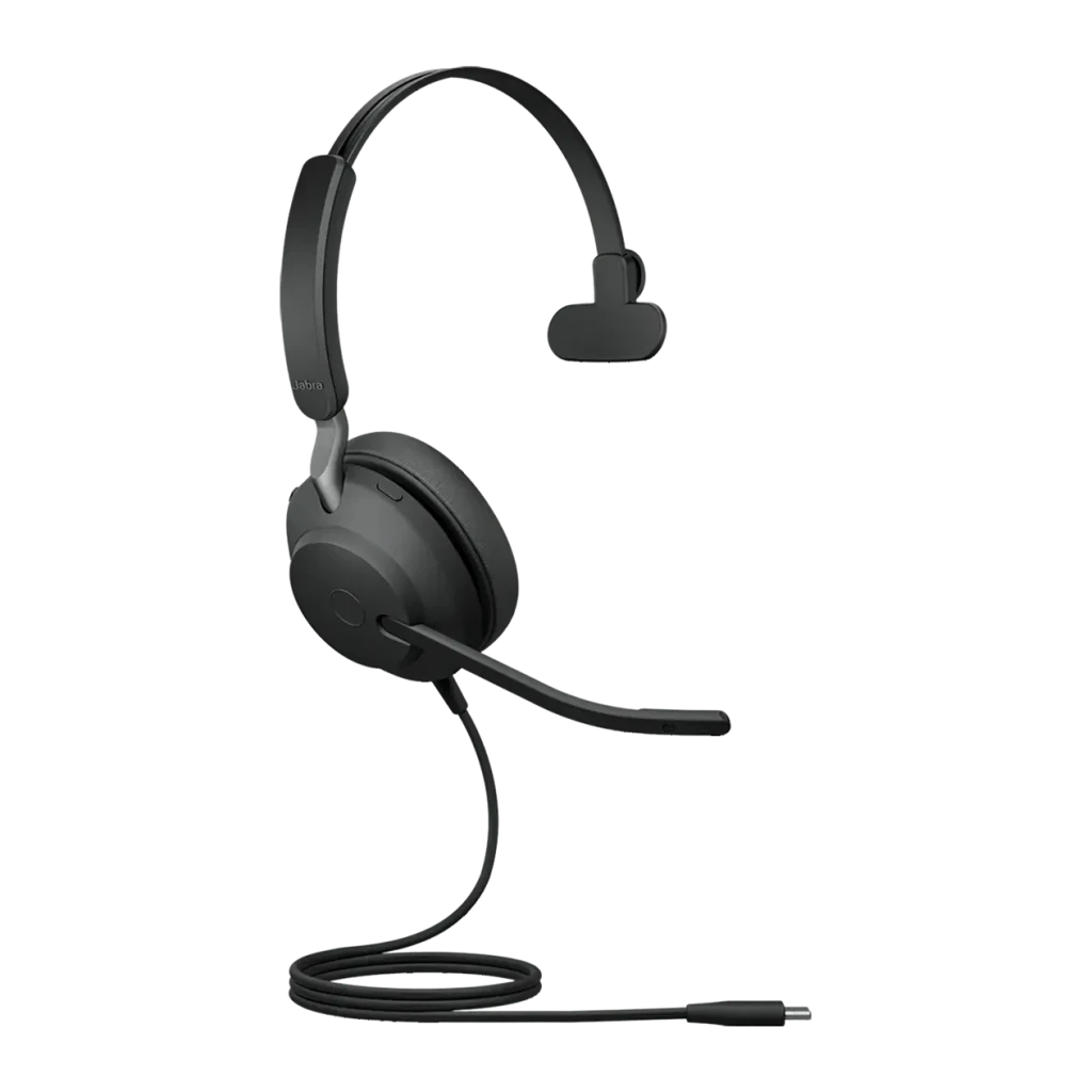 Jabra Evolve2 40 SE Auriculares de diadema monoaural con conexión USB-C para llamadas profesionales y entornos de oficina
