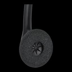 Casque Jabra Biz 1500 Duo USB Réduction de bruit Serre-tête, détail: coussin en mousse noire et grille du haut-parleur