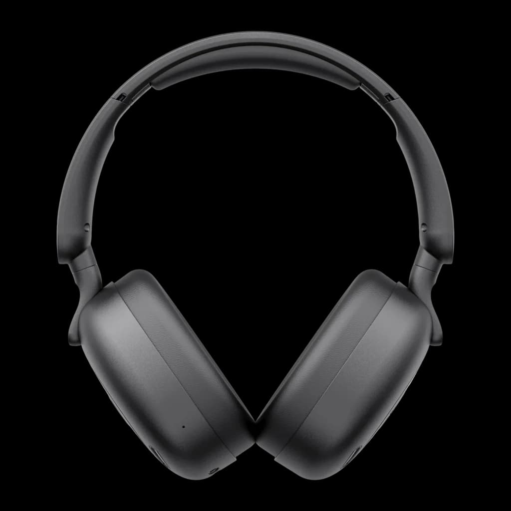 Auriculares Havit H655BT Pro Cancelación de Ruido Diadema Bluetooth 5.3 80h, vista frontal: almohadillas y diadema negras