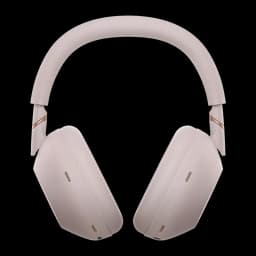 Auscultadores Sony WH-1000XM6 Cancelamento de Ruído Adaptativo Banda, vista frontal: almofadas e banda cor creme