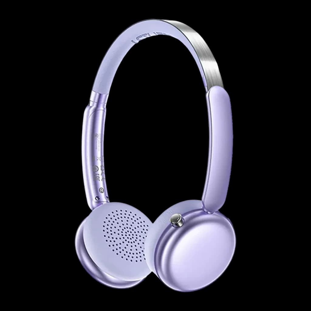 Casque Acefast H8 Réduction de Bruit Active Arceau Bluetooth 5.4 60h, détail: arceau métallique argenté et coussinets