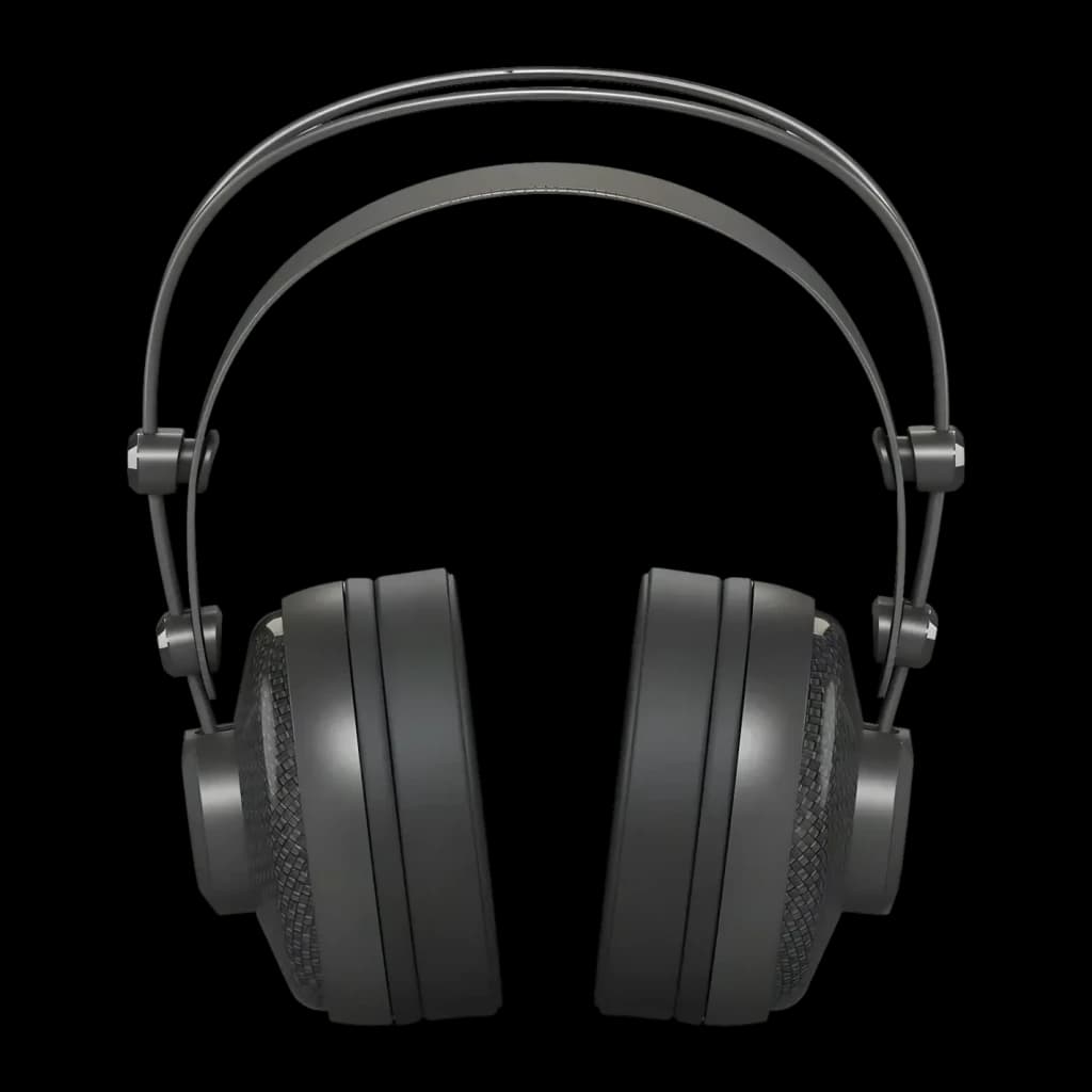 Casque Behringer BH60 Circumaural Filaire Driver 51mm, détail face avant: arceau double, coussinets circumauraux et grille