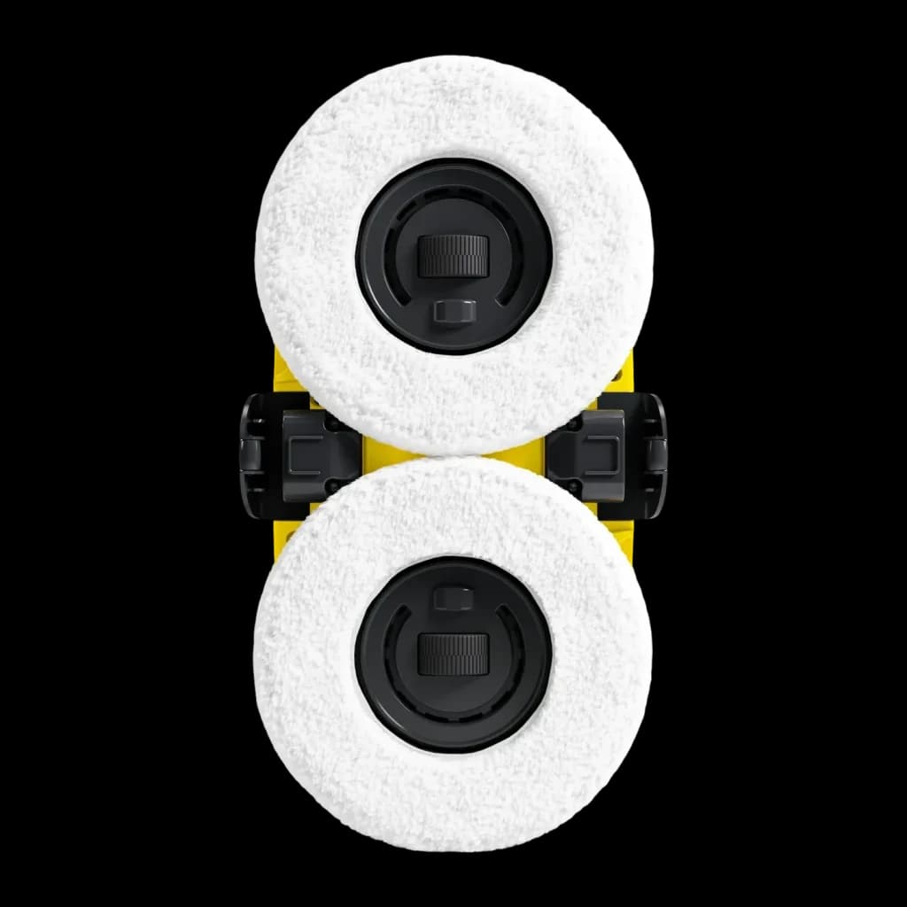 Robot limpiacristales Kärcher RCW 2 Extra Blanco Pulverización con depósito 70ml, vista trasera: dos almohadillas circulares