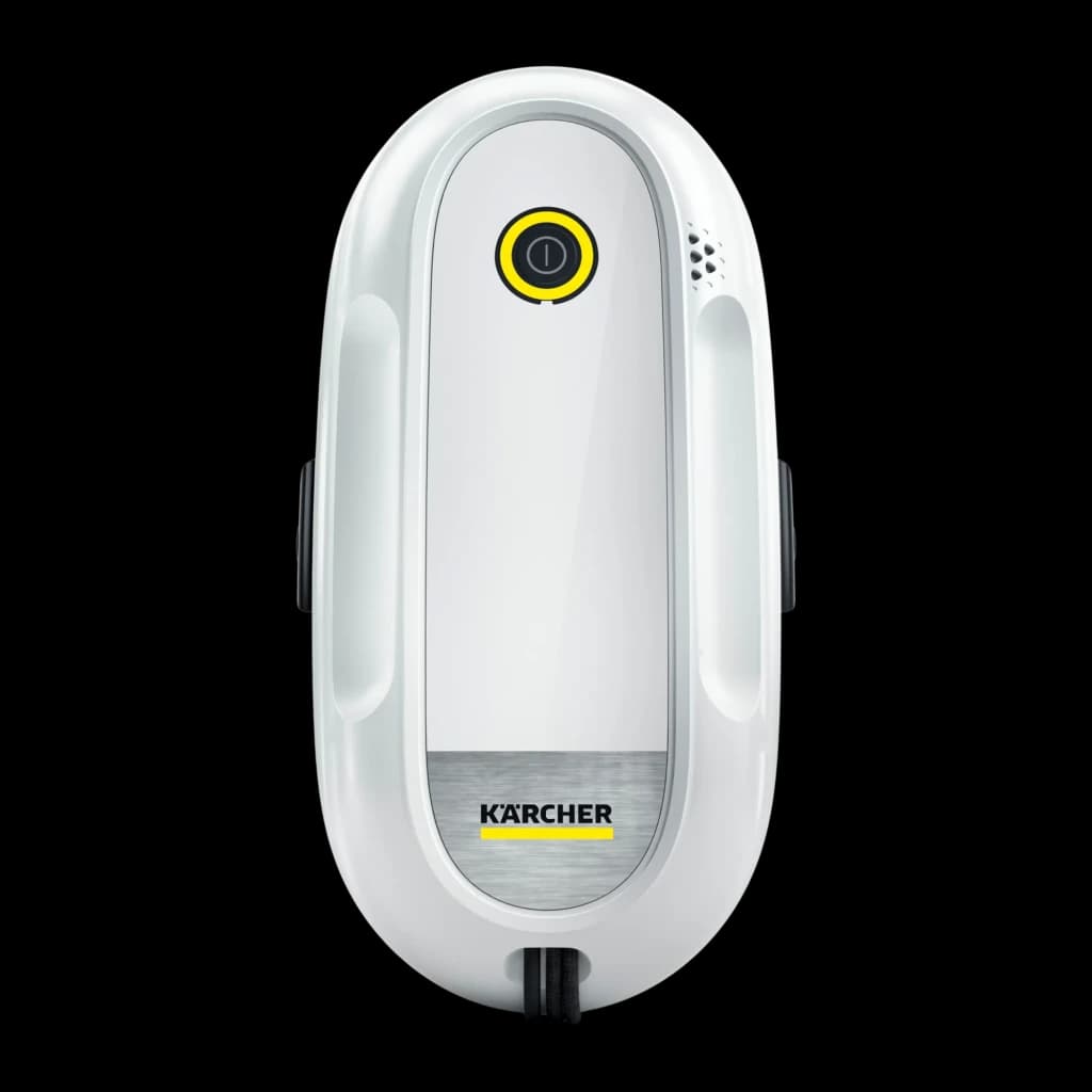 Robot limpiacristales Kärcher RCW 2 Extra Blanco Pulverización con depósito 70ml, detalle frontal: botón de encendido