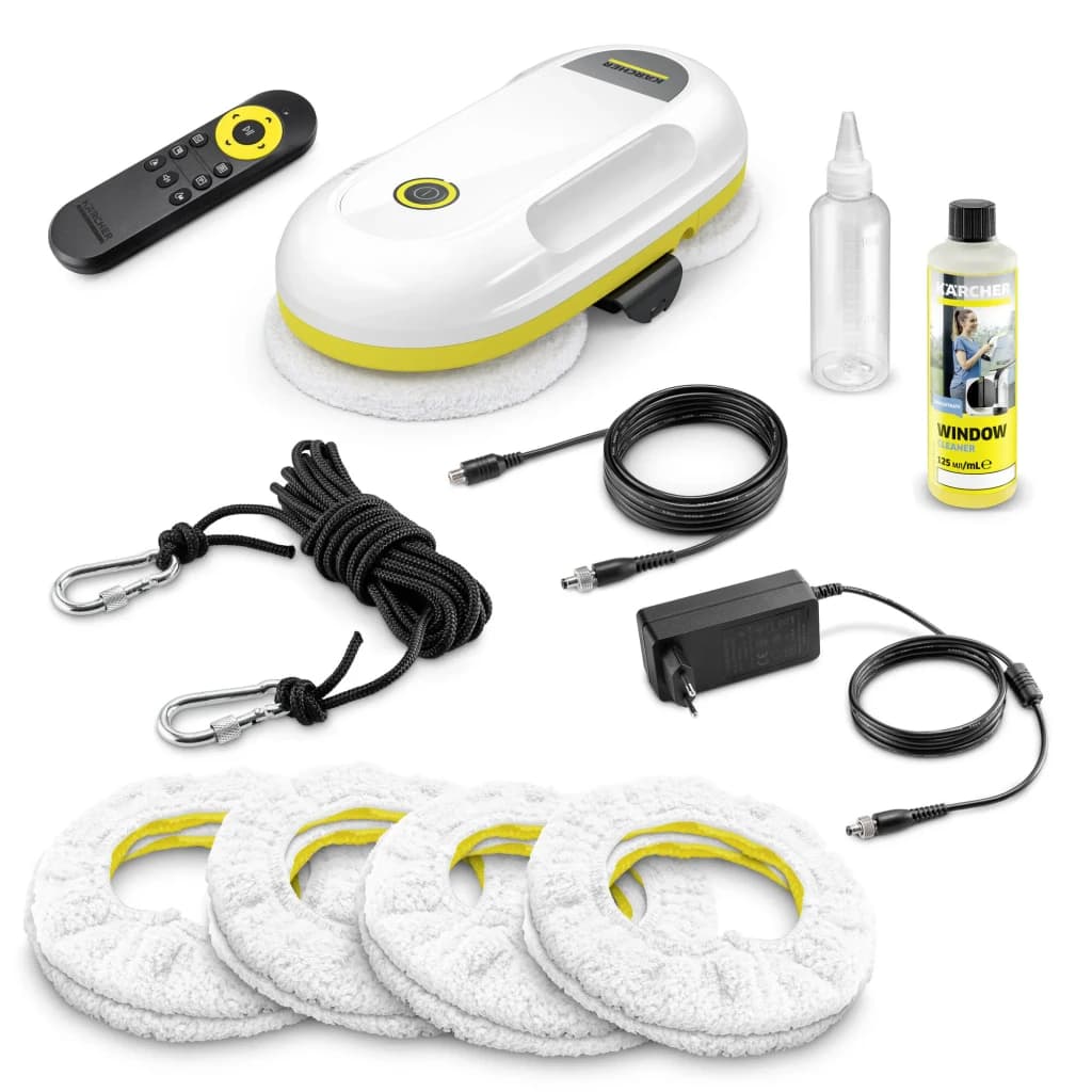 Robot limpiacristales Kärcher RCW 2 Extra Blanco Pulverización con depósito 70ml, contenido de la caja: robot, mando