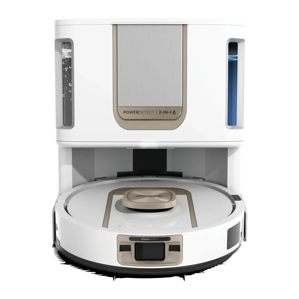 Robot aspirador Shark Blanco Detección de Obstáculos Fregasuelos con Mopa Elevable RV2910XEEUWH